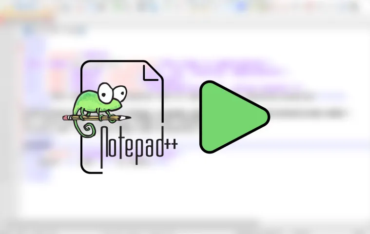 Image displaying notepad++.